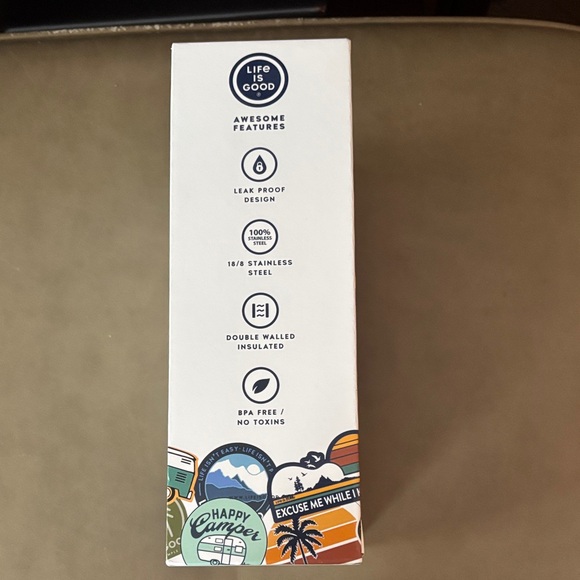 Life Is Good Light Purple Voyager Tumbler 32oz - Picture 4 of 4